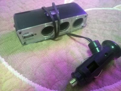 Лот: 18321434. Фото: 1. Тройник в прикуриватель автомобиля... Электроприборы для автомобиля