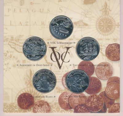 Лот: 9857851. Фото: 1. Нидерланды 1996 набор монетовидных... Сувенирные