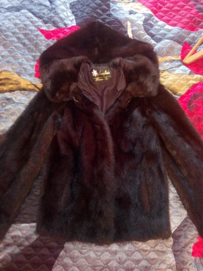 Лот: 3799926. Фото: 1. Шуба норковая 42 размер авто-леди. Верхняя одежда
