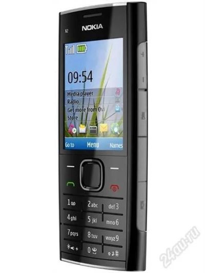 Лот: 1466823. Фото: 1. Nokia x2-00 Black Chrome. Кнопочные мобильные телефоны