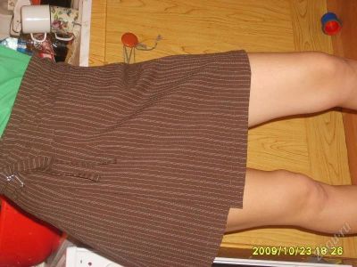 Лот: 149122. Фото: 1. Юбка коричневая в полоску 44р. Юбки