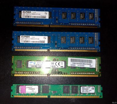 Лот: 15421803. Фото: 1. Память DDR3 суммарно 10Gb продажа... Оперативная память