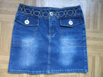 Лот: 3349186. Фото: 1. Юбка джинсовая средней длины. Юбки