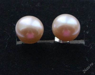 Лот: 2171684. Фото: 1. чудные серьги с маленькой натуральной... Серьги, каффы