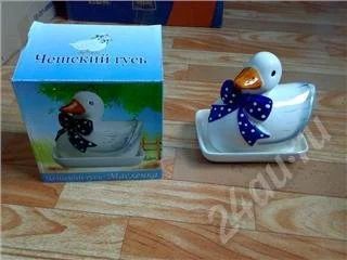 Лот: 322108. Фото: 1. маслёнка "Чешский гусь" с 1 рубля... Другое (домашний быт)