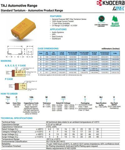 Лот: 19190042. Фото: 1. Конденсатор танталовый SMD 68мкФ... Конденсаторы