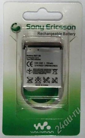 Лот: 1706616. Фото: 1. Аккумулятор Sony Ericsson BST-38... Аккумуляторы