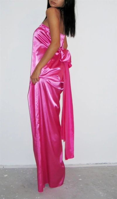 Лот: 3186281. Фото: 1. розовое платье с бантом новое... Платья