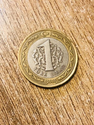 Лот: 16728843. Фото: 1. Турецкая лира 2009. Европа