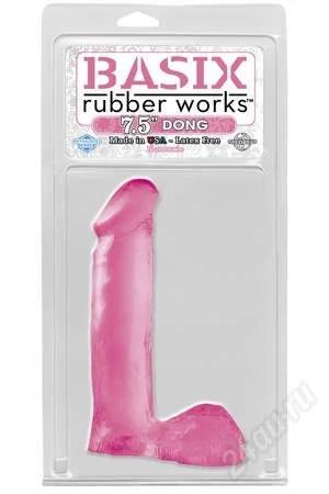 Лот: 2538442. Фото: 1. Фаллоимитатор розовый BASIX 7... Игрушки
