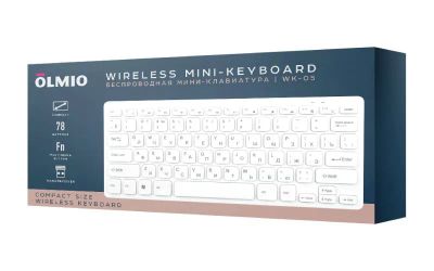 Лот: 25795438. Фото: 1. WK-05 Olmio (белый) клавиатура... Клавиатуры и мыши