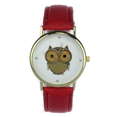 Лот: 6396167. Фото: 1. Красивые женские часики (красные... Оригинальные наручные часы