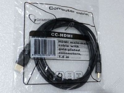 Лот: 2749153. Фото: 1. Кабель HDMI-HDMI 1,8 м. Шлейфы, кабели, переходники