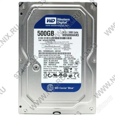 Лот: 2266797. Фото: 1. HDD Western Digital 500 Gb (WD5000AAKS... Жёсткие диски (HDD)