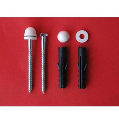 Лот: 12971369. Фото: 1. Крепление для унитаза Элит, белое. Крепёж