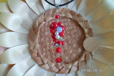 Лот: 2946214. Фото: 1. Подвеска Красноя смородина .Натуральный... Бижутерия ручной работы