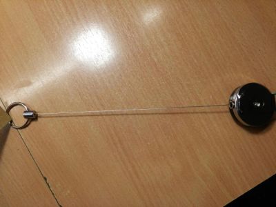 Лот: 5088236. Фото: 1. Брелок с вытяжным шнурком, Ретрактор. Брелоки для ключей