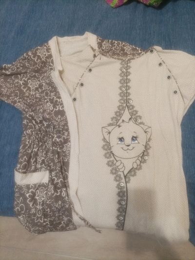 Лот: 20617020. Фото: 1. Халат+ сорочка для будущих мам. Платья, сарафаны