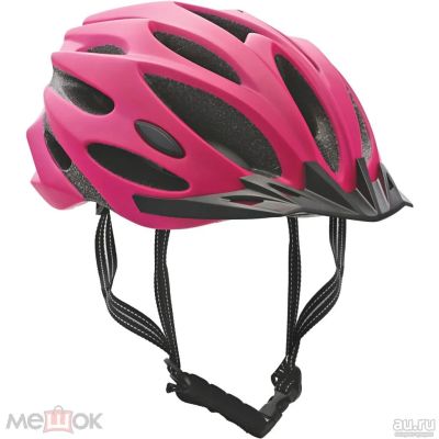 Лот: 18112837. Фото: 1. Шлем Велосипедный Чёрно - розовый... Шлемы