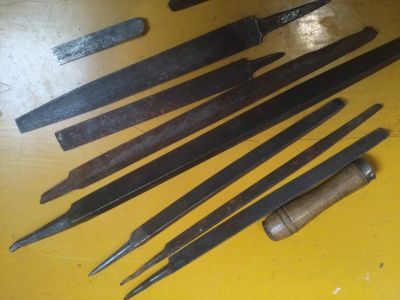 Лот: 19634525. Фото: 1. Напильники выработанные б/у. Ручной инструмент