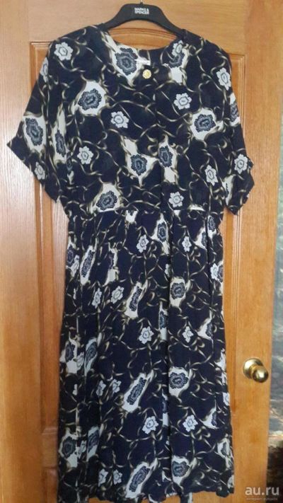 Лот: 8265023. Фото: 1. Платье плотный шифон 54. Платья