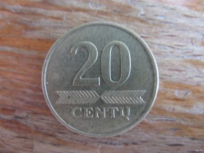 Лот: 17495325. Фото: 1. Монеты СНГ. Литва 20 центов 1998... Страны СНГ и Балтии