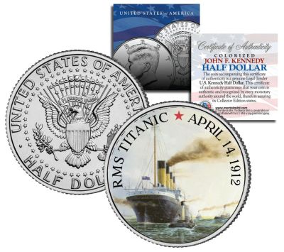 Лот: 11491304. Фото: 1. 50 центов США Титаник 100-летие. Америка