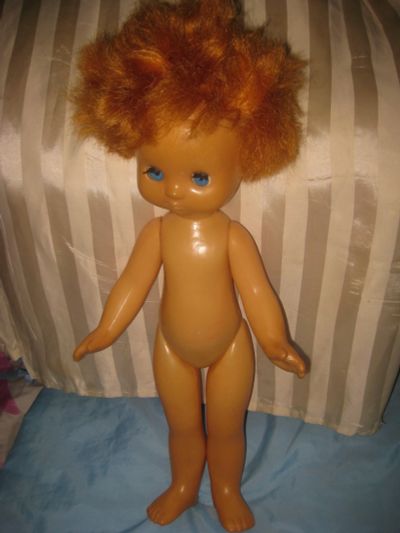 Лот: 11991256. Фото: 1. кукла 48 см, времен СССР с моргающими... Куклы и аксессуары