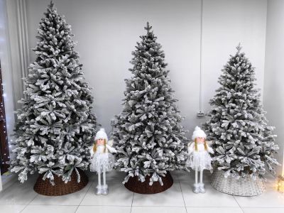 Лот: 25886638. Фото: 1. Елка искусственная литая заснеженная... Ёлки новогодние