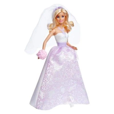 Лот: 10125400. Фото: 1. Кукла Barbie "Невеста" (арт.DHC35... Куклы и аксессуары
