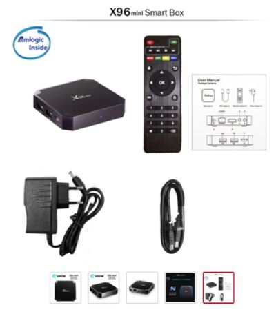 Лот: 17068303. Фото: 1. ТВ-бокс Vontar X96 на Android... Медиаплееры