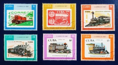 Лот: 20847855. Фото: 1. Куба 1987 150 лет кубинской железной... Марки