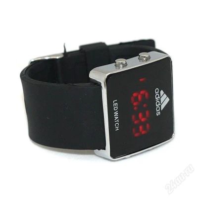 Лот: 2237323. Фото: 1. часы адидас черные с рубля. Другие наручные часы