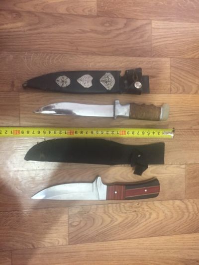 Лот: 17393860. Фото: 1. Два ножа. Ножи, топоры