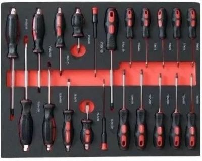 Лот: 14337528. Фото: 1. Набор отверток 21пр в ложементе... Наборы инструмента