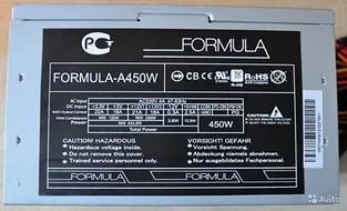 Лот: 6661983. Фото: 1. formula-a450w блок питания. Корпуса, блоки питания