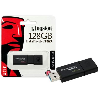 Лот: 12240341. Фото: 1. Флешка USB 128 ГБ Kingston DataTraveler... USB-флеш карты