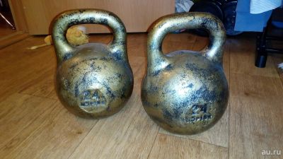 Лот: 9072276. Фото: 1. гири 24 кг. ссср. пара. Гири