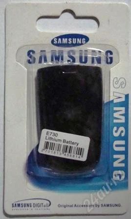 Лот: 1706736. Фото: 1. Аккумулятор Samsung E730 под оригинал... Аккумуляторы