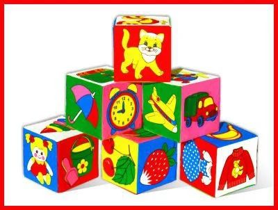 Лот: 5119562. Фото: 1. Мякиш кубики "Предметы" Новое!. Мягкие