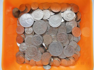 Лот: 17325564. Фото: 1. монеты ссср 1 кг лотом - 350 руб... Россия и СССР 1917-1991 года