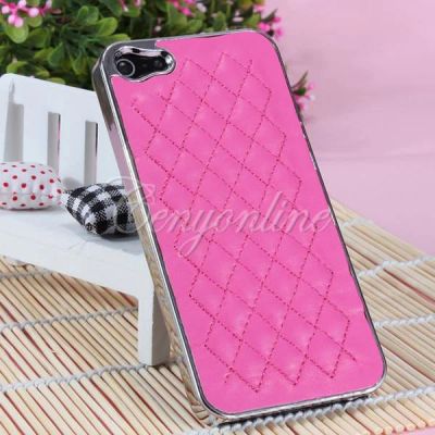 Лот: 2995705. Фото: 1. Розовый чехол пластик+кожа, iPhone... Чехлы, бамперы