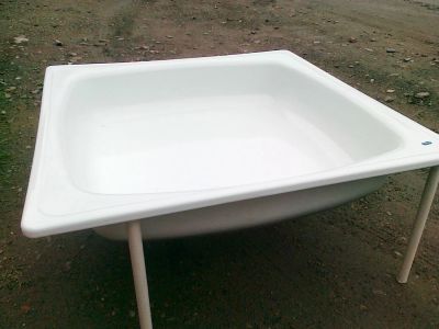 Лот: 4089082. Фото: 1. Поддон эмалированный душевой 800х800... Душевые кабины