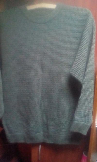 Лот: 7123105. Фото: 1. пуловер темно-зеленый,трикотаж... Свитеры, толстовки