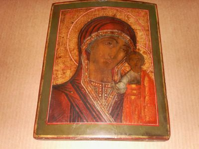 Лот: 3579519. Фото: 1. икона Богородица с младенцем... Иконы