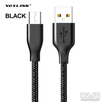 Лот: 16187586. Фото: 1. Voxlink Micro USB 2.0 2,4A (2400mA... Дата-кабели, переходники