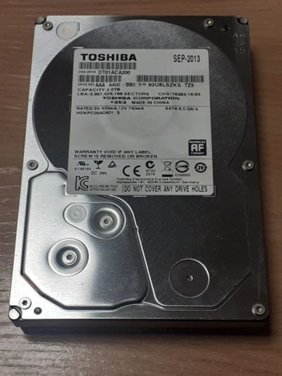 Лот: 21727641. Фото: 1. HDD 2000gb, жесткий диск для компьютера... Жёсткие диски