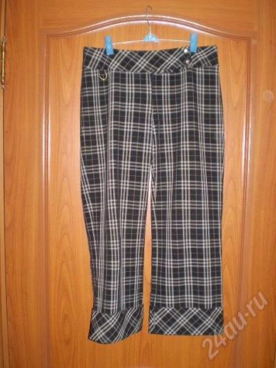 Лот: 36387. Фото: 1. капри в клеточку! размер 46!. Красноярск