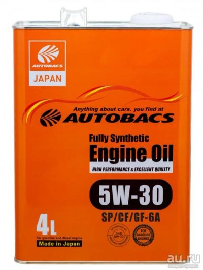 Лот: 11869935. Фото: 1. Масло Autobacs FS 5W-30 4L (Япония... Масла, жидкости