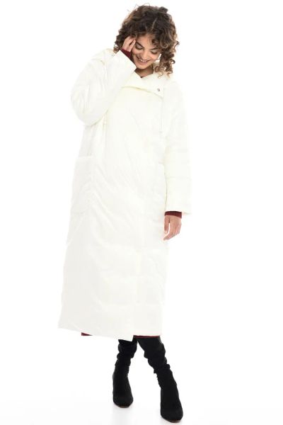 Лот: 21174019. Фото: 1. Пальто зимнее Max&Co молочно белого... Зимняя спортивная одежда